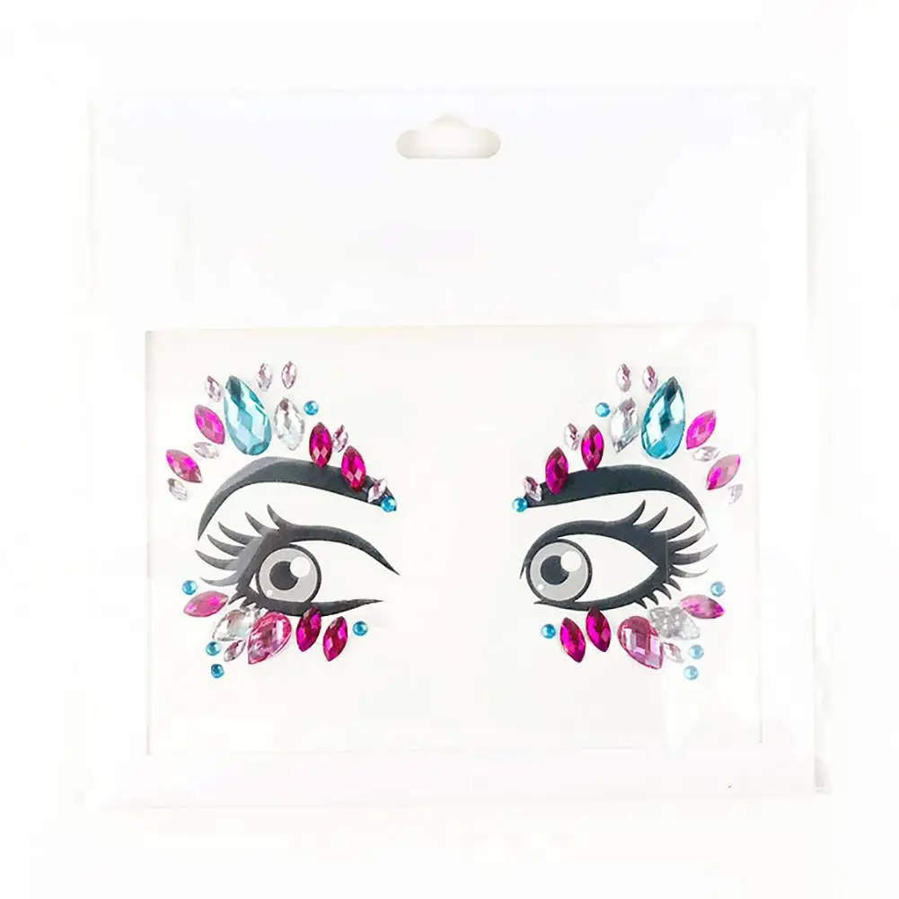 Поддельный алмаз глаз наклейки татуировки ремесла уход за кожей лица в индейском