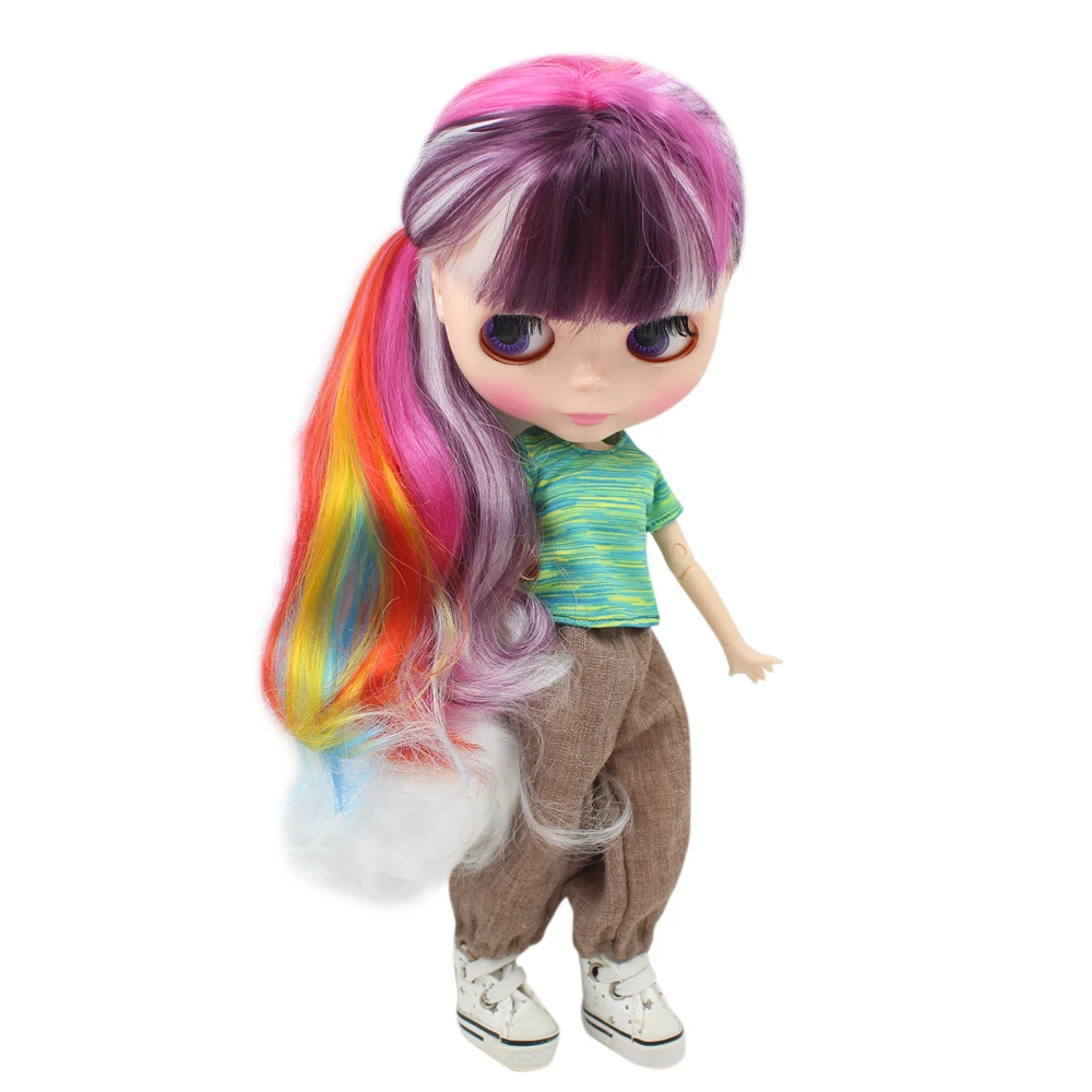 

ICY DBS Blyth Doll No.BL135/1048/1248/6208/3038/136 Multi purple mixed hair white skin Joint body Neo 1/6 BJD