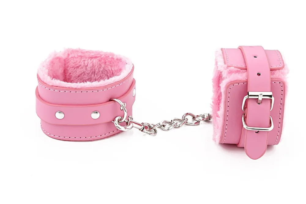 Кожаная секс-игрушка наручные ограничители наручные/запястья/голеностопные