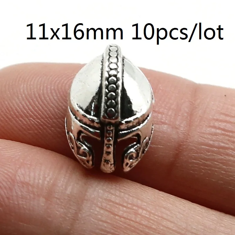 Buddha Sliver 10 шт./лот металлические амулеты для самостоятельного изготовления ювелирных изделий Античный Серебристый Золотой Цвет римский воин шлем гладиатора бусины разделители - Цвет: Buddha Sliver