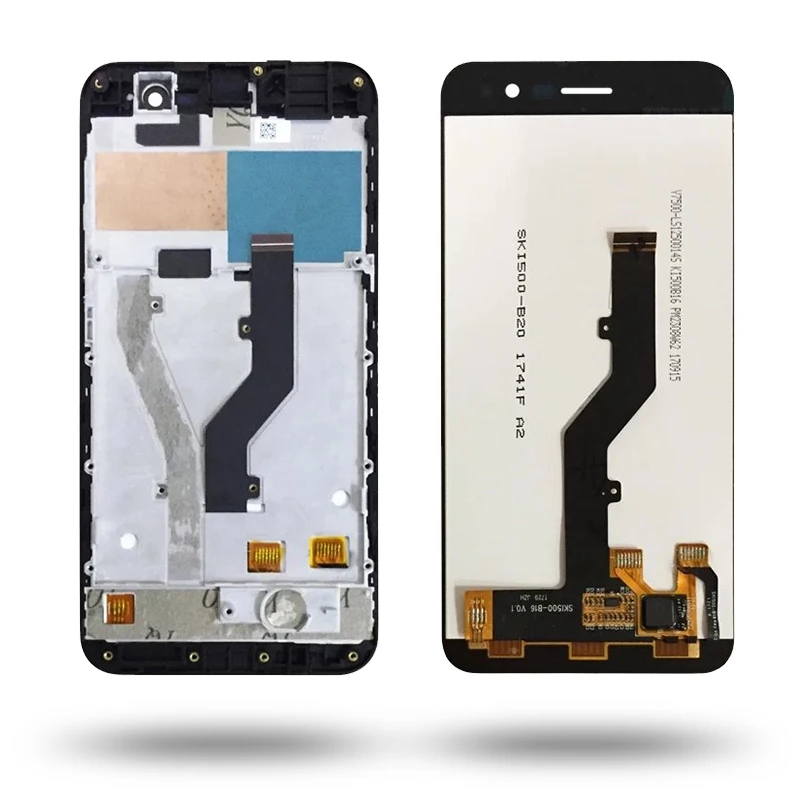 5," для ZTE Blade A520 lcd сенсорный экран дигитайзер Запчасти для дисплея с рамкой для ZTE Blade A520 дисплей