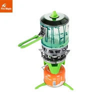 fire maple personal cooking system heat exchanger pot and stove outdoor hiking camping portable gas stove 1500w 0 8l 600g fms x3