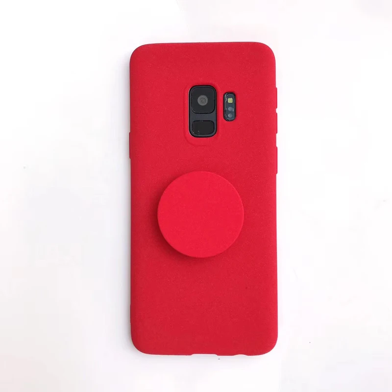 Ультратонкий Мягкий чехол из ТПУ для Samsung Note8 S9 S9plus S8 S8plus с держателем телефона |