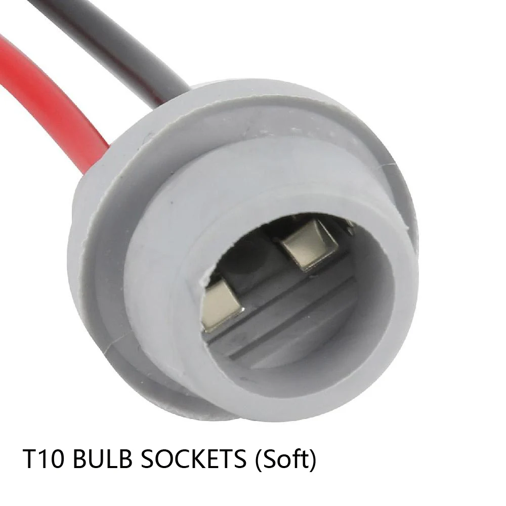 T10 Soft Socket Oslamp 2 шт. светодиодный T10 7440 7443 1156 1157 Автомобильные лампы гнездо адаптера удлинитель Разъем Держатель Лампы - Цвет: T10 Soft Socket