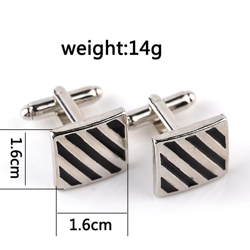 Высококачественные мужские запонки ювелирные изделия с серебряным покрытием