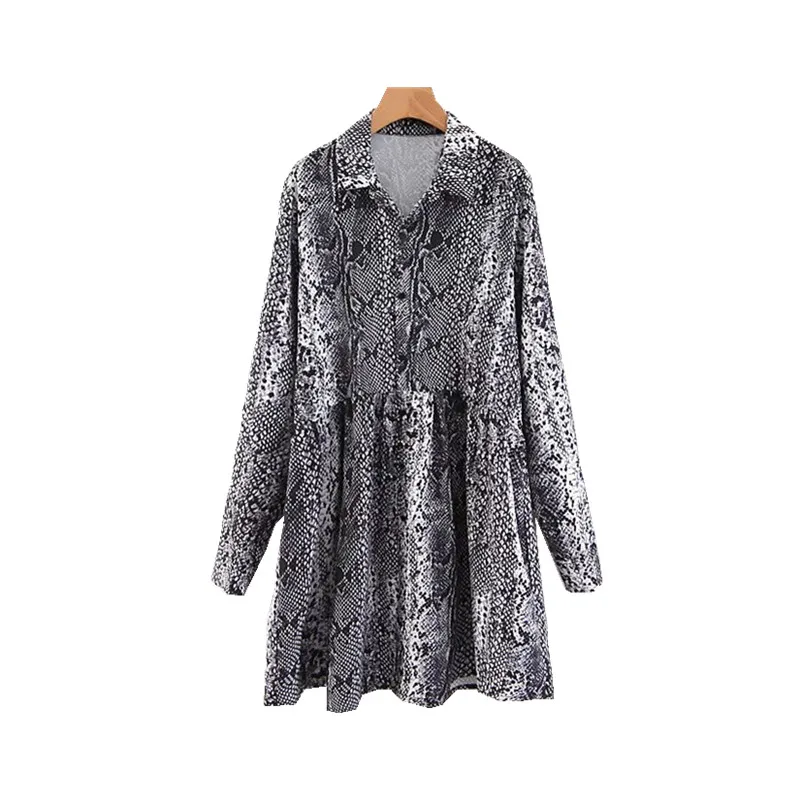 Женские платья из змеиной кожи с животным принтом женское повседневное
