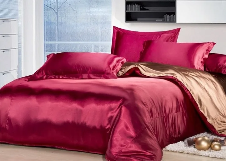 Шелковое атласное одеяло покрывало doona постельные принадлежности Cal супер King size