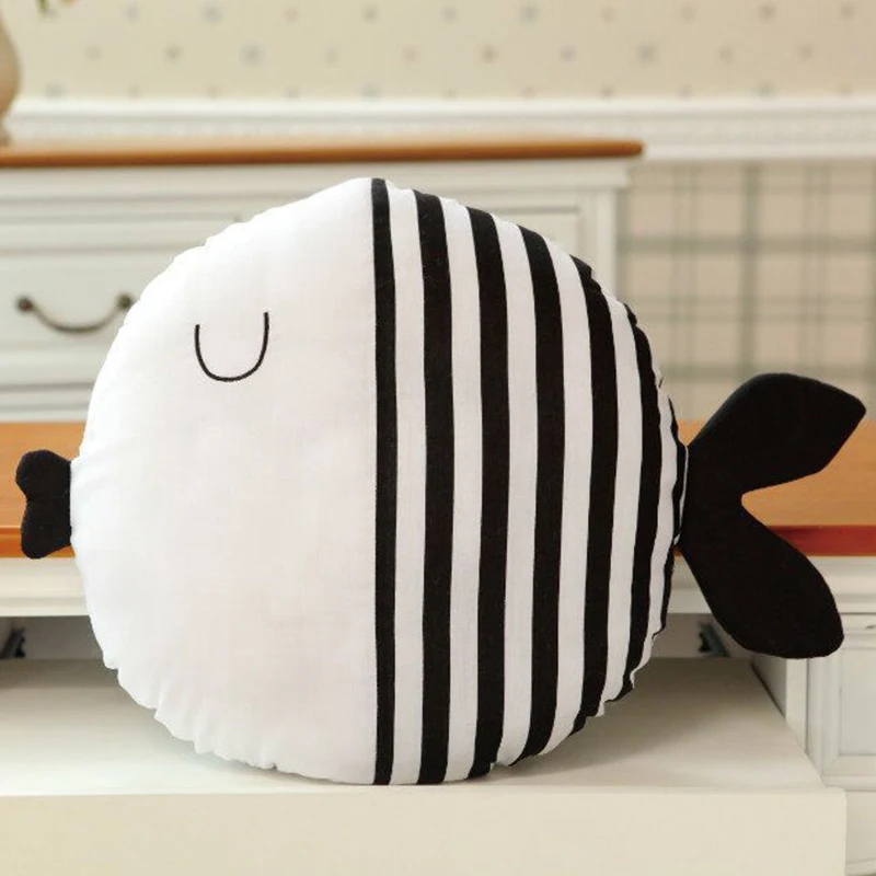 Stripes Fish Украшение в детскую комнату, подушки для новорожденных, подушки для кормления, детские товары, мягкие игрушки для мальчиков и девочек, реквизит для фотосъемки - Цвет: Stripes Fish