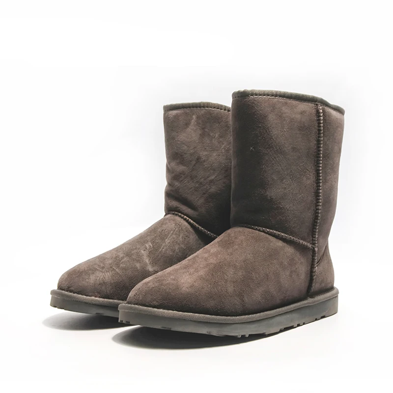2017 Австралийские Ботинки Снежка Женщин Круглый Носок Новый Теплый Мех Flock Сапоги