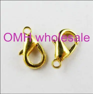 OMH оптовая продажа 50 шт. ювелирные изделия фоторазъем с застежкой 6 х10 мм