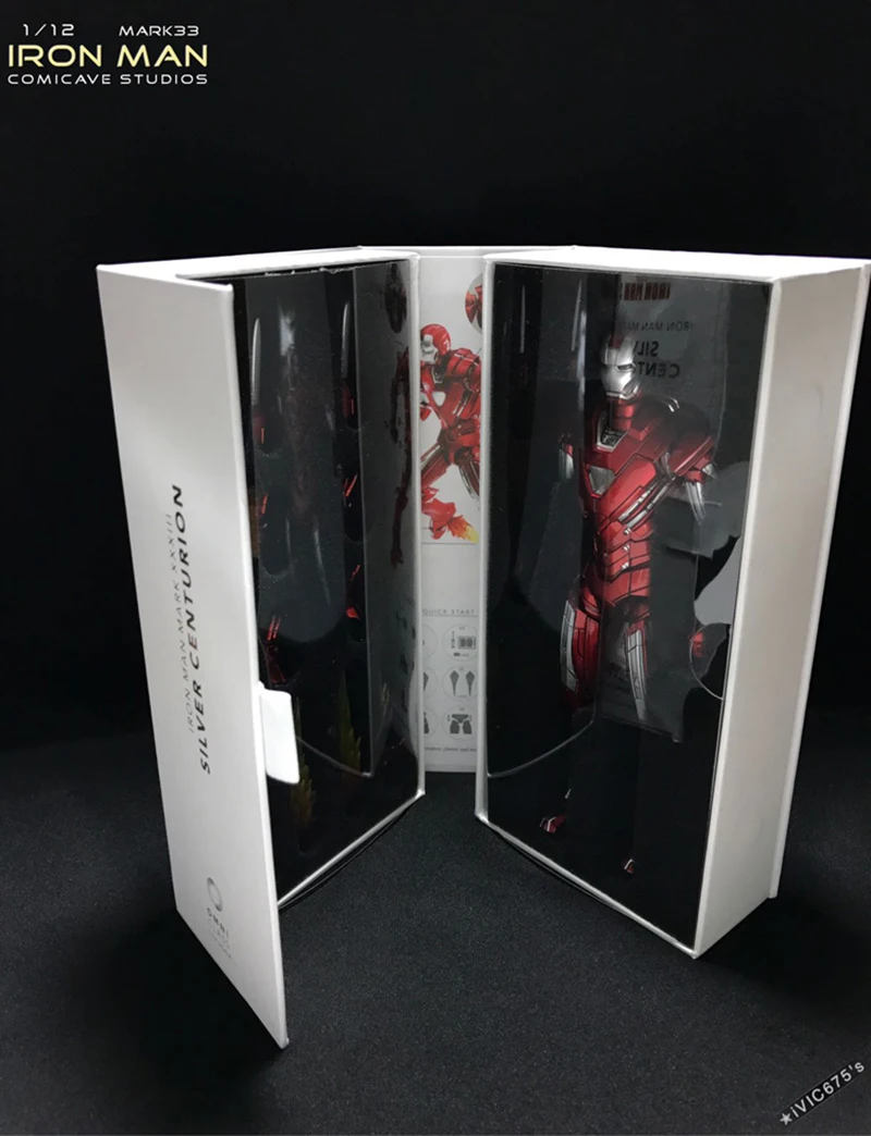 1/12 распродажа 15,3 см Железный человек Comicave Studio 1/12 металлический Железный человек MK33 Тип Центурион фигурка модель светильник игрушки