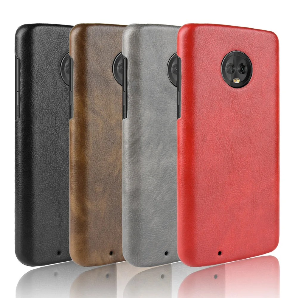 Subin Винтажный чехол из искусственной кожи для Motorola Moto G6 Plus ультра тонкие жесткие
