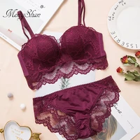 lace sexy wireless lingerie comfortable massage palm cup gather brassiere upper collection of accessory milk small bra bra set