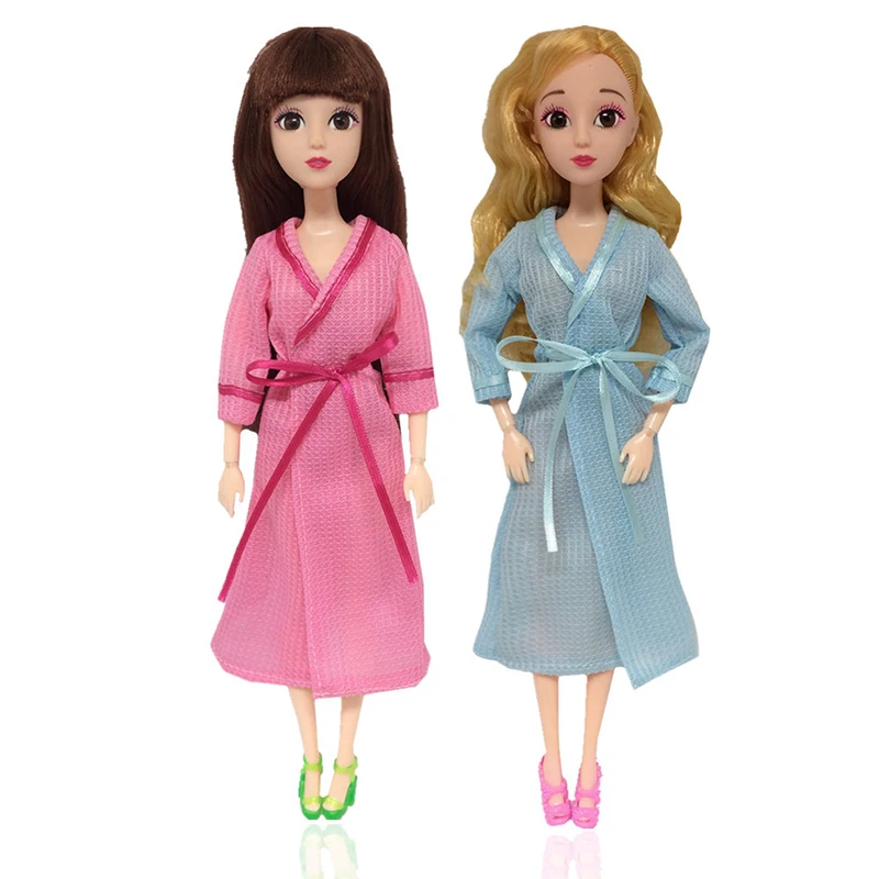 Халат для куклы аксессуары сделай сам одежда сна пижама 1/6 игрушки девочек