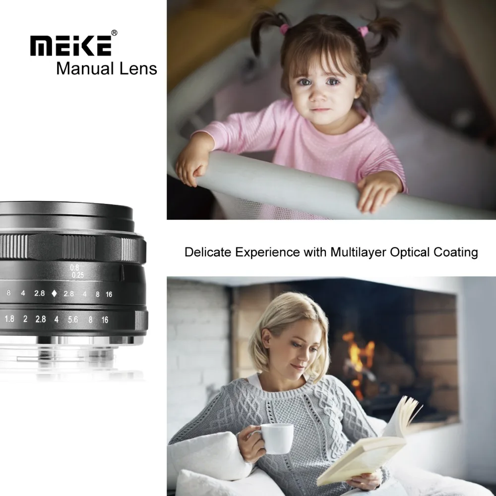 Meike 25 мм F1.8 APS C широкоугольный объектив с ручной фокусировкой для SONY E mount Fujifilm X