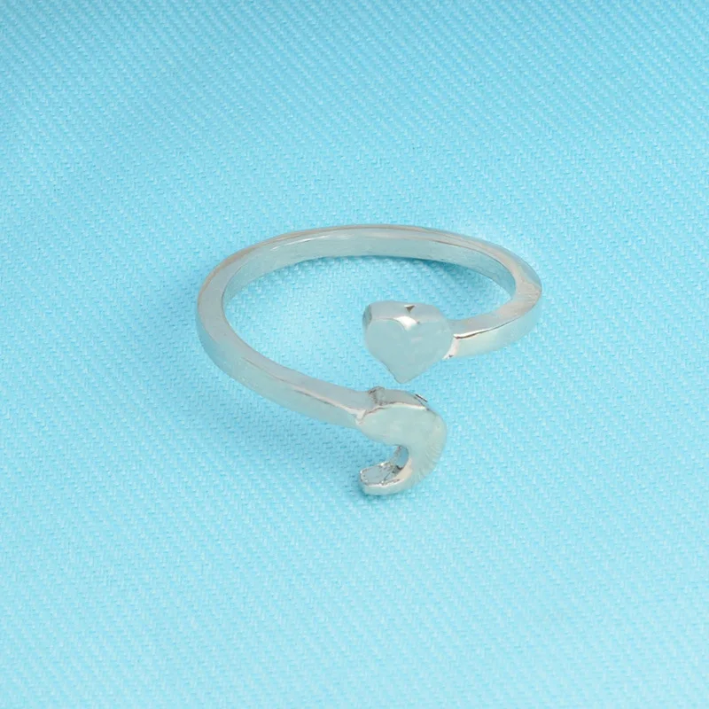 Кольцо с полукруглой полосой для девочек регулируемое кольцо умственное