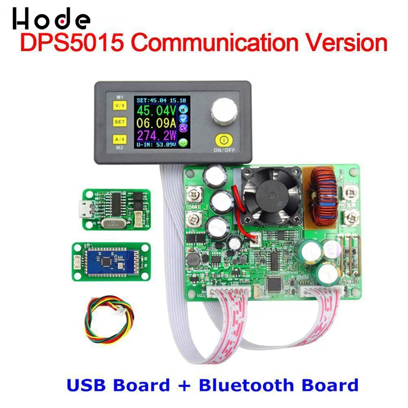 DPS5015 + USB BT ЖК Вольтметр 50 в 15 а тестер напряжения тока понижающий программируемый