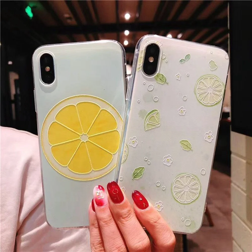 Чехол KISSCASE с фруктовым узором для iPhone X 6S 7 8 чехол прохладного лета мягкий из ТПУ 6