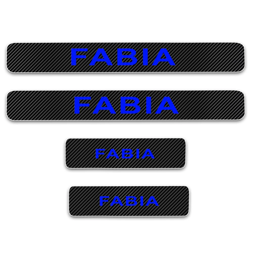 Дверные пороги для SKODA FABIA двери порог пластина Накладка на задний бампер порога