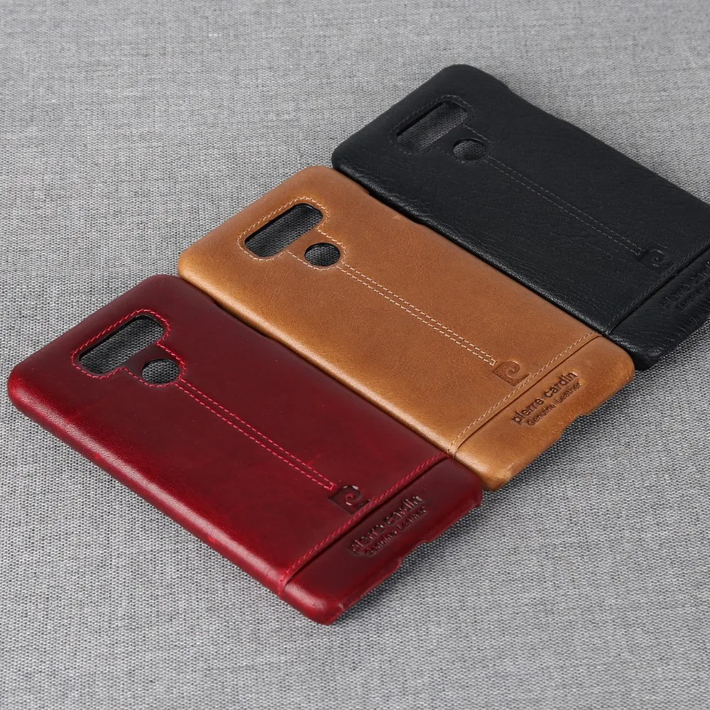 Оригинальный Pierre Cardin чехол для LG G6 Элитный бренд Пояса из натуральной кожи