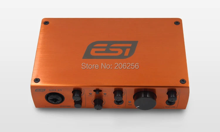 ESI U22XT USB аудио Интерфейс Портативный звуковая карта Профессиональный 24 бит/96 кГц