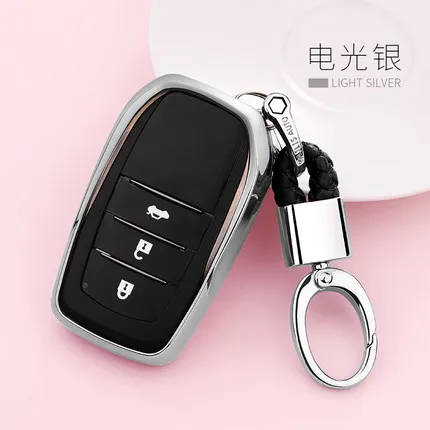 Мягкий чехол из ТПУ для ключей Toyota Chr C-hr RAV4 Land Cruiser 200 Avensis Auris corolla Prius брелок