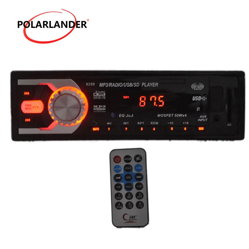 Радио Bluetooth стереонаушники Авторадио WMA/MP3/WAV 4*30 W 1 Дин 12 V Автомобильный mp3 плеер