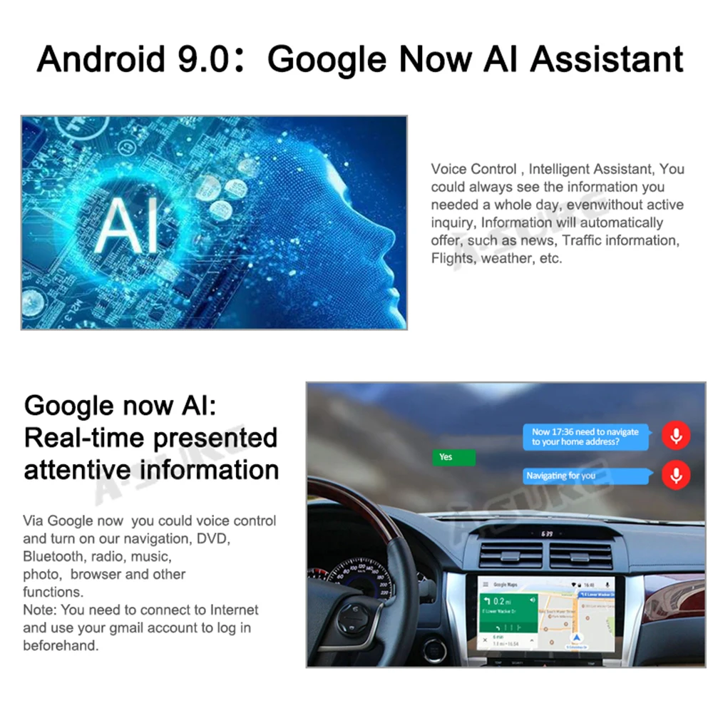 A-Sure 2 Din Android 9 0 IPS Авторадио GPS DVD плеер стерео навигация для VW Golf Transporter polo Passat DAB + BT