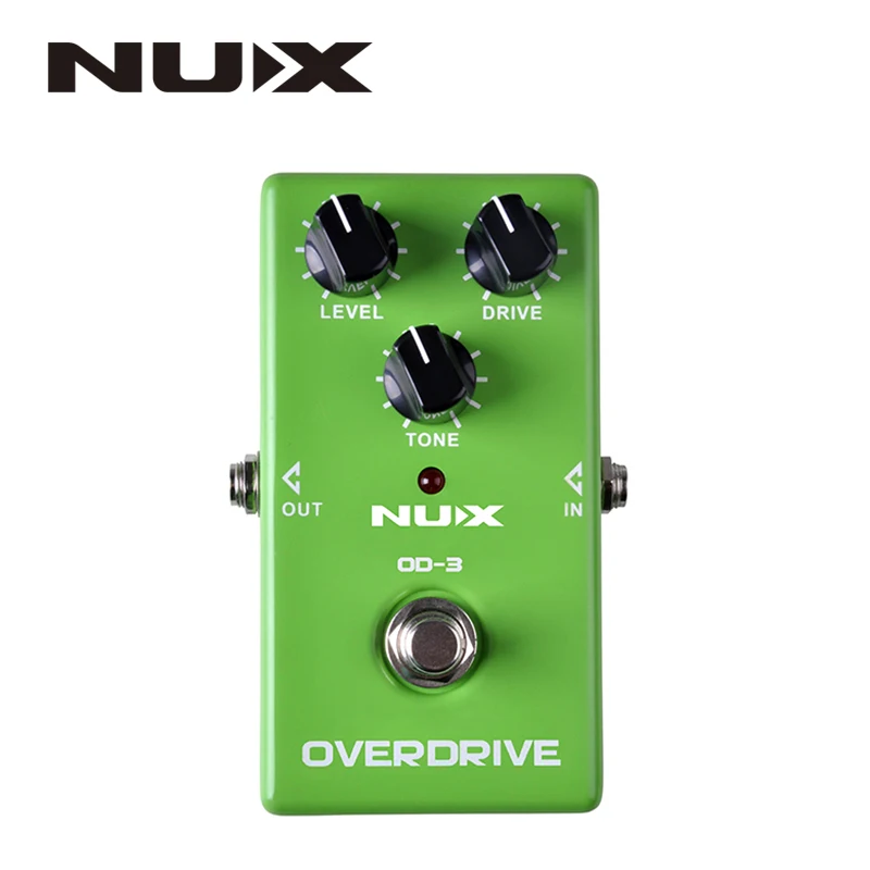 NUX OD 3 Overdrive педаль эффектов для электрогитары Ture обходная зеленая