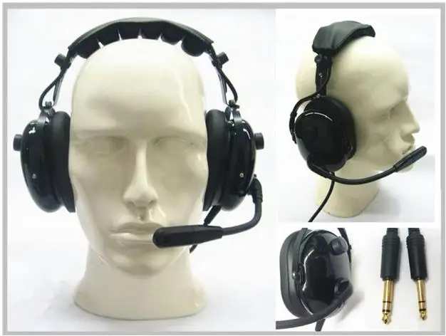 High-performance aviation noise canceling headphones racing guide walkie-talkie anti-noise modified head protection earmuffs |