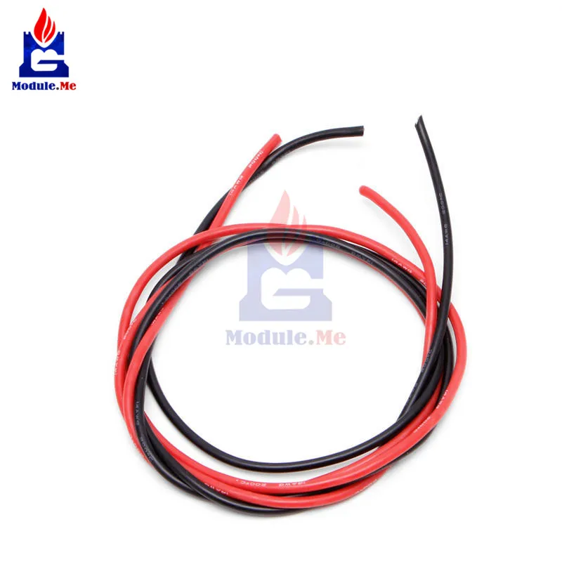 14 AWG калибровочный провод гибкие силиконовые многожильные медные кабели 2 м для RC