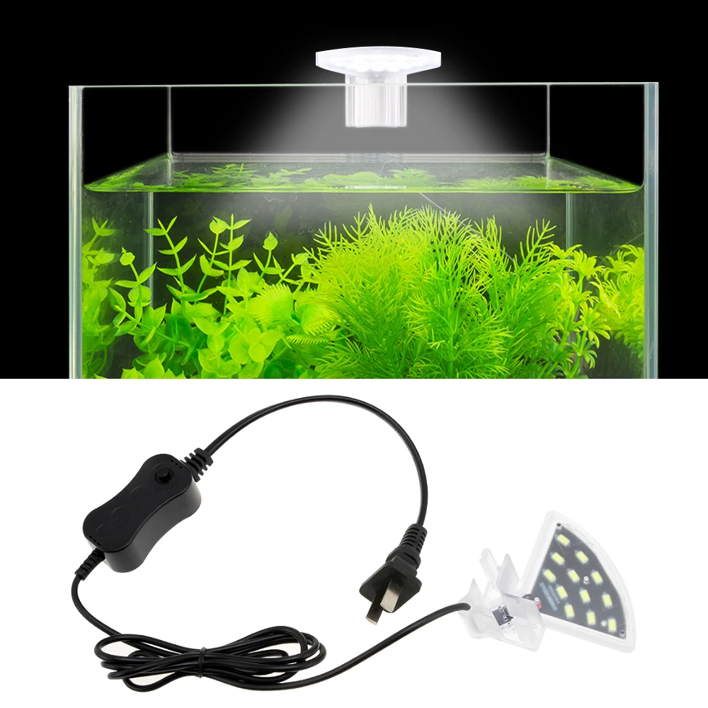 Senzeal Aquarium Light Super bright Aquarium Led Lighting M3/X3/X5/X7/X9 Clip-on Slim Fish LED Lamp 220V/110V Fish Tank LED Lamp
