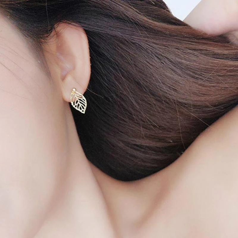 Женские серьги в Корейском стиле простые ретро с маленькими свежими золотыми
