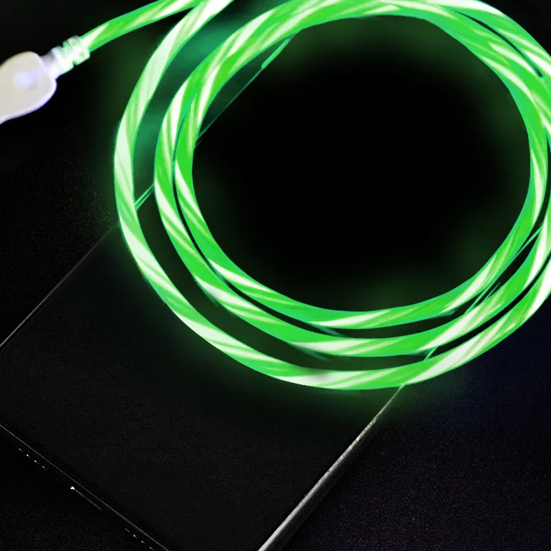 Кабель Micro USB-C со светодиодной подсветкой для iPhone 6 7 8 Plus X Max Samsung Huawei | Мобильные