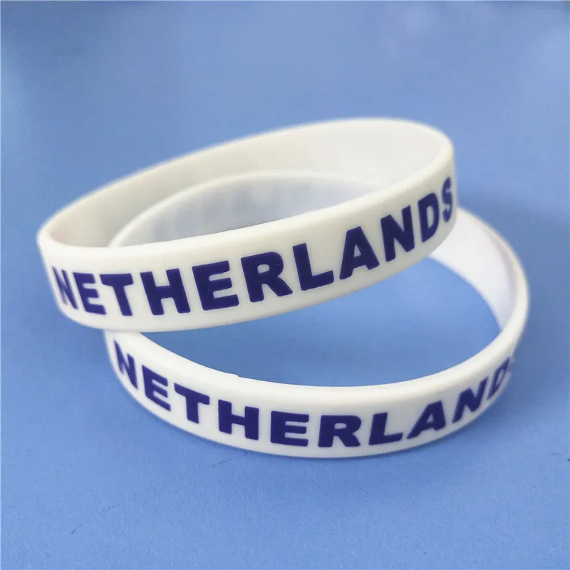 1 шт. Нидерланды Силиконовый браслет с флагом белого русский Футбол Спортивный