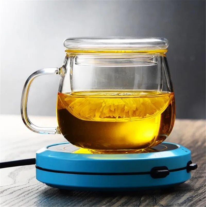 Чашка для чая 300 мл с крышкой-фильтром и молоком, аксессуары для кофе и чая, дешевые чашки для чая, чайные кружки из Цзиндэчжэня, двойное стекло.