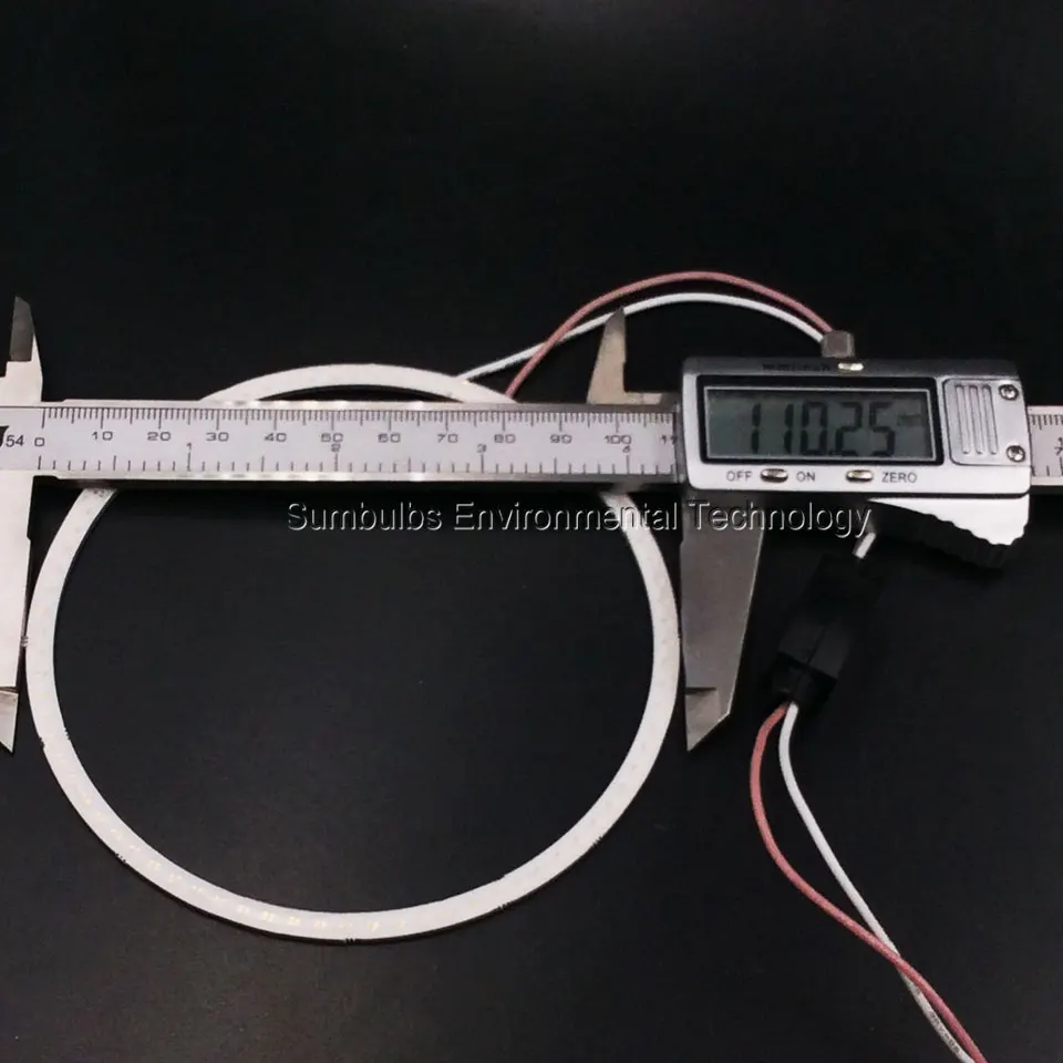 

2pcs/lot 60mm-120mm Angel Eyes COB Lamp DRL LED Daytime Running Light with Driver 5W DC 12-14V for Motorcycle Car Headlights