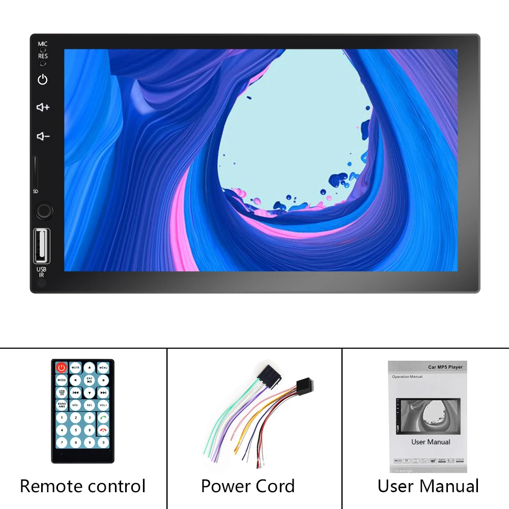 Camecho 2Din автомобильный мультимедийный плеер 7 &quotHD Автомобильный Радио сенсорный