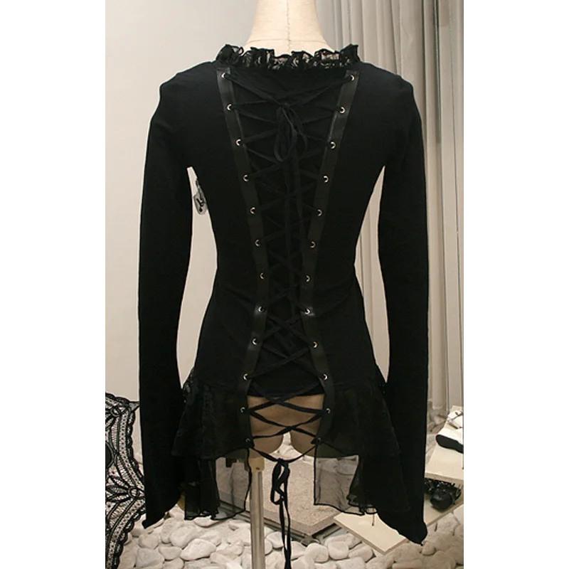 Женский длинный кардиган в стиле панк рейва готический винтажный ретро рок