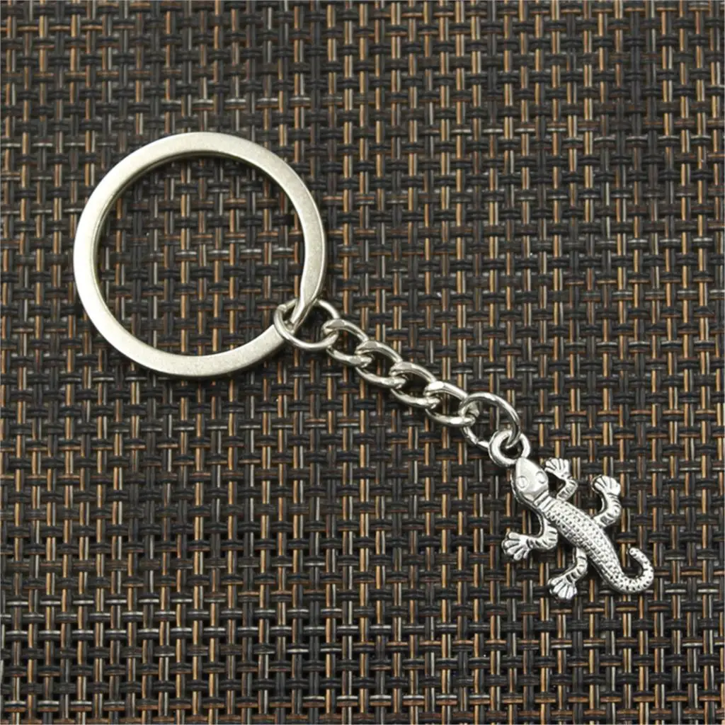 Новая мода мужской 30 мм брелок DIY металлический держатель цепь винтажный Gecko