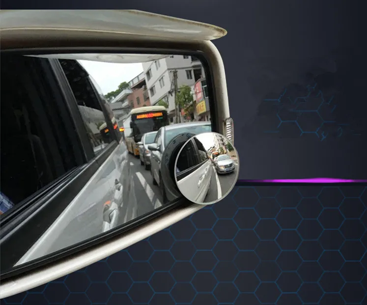 Круглое HD стекло авто слепое пятно зеркало заднего вида автомобиля круглое