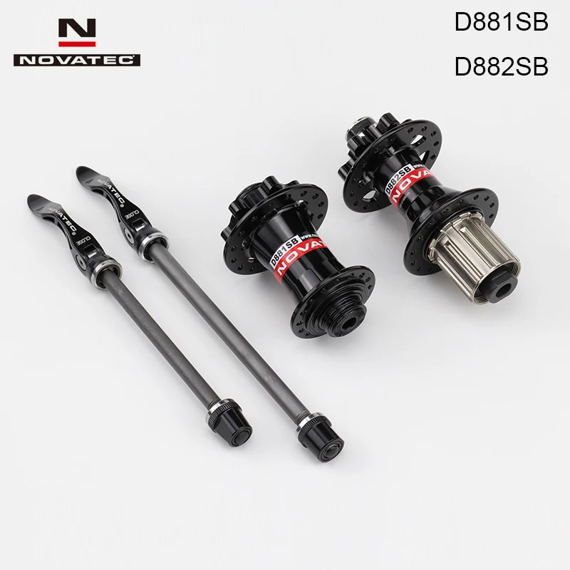 Тайвань Novatec D881SB D882SB 32H AM DH 4в1 сплав Mtb дисковый тормоз велосипедный концентратор горный велосипед через ось концентратор Черный Красный