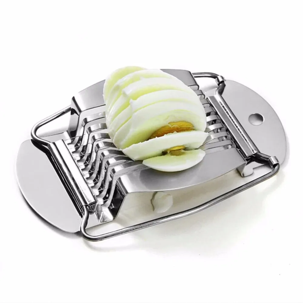 Stainless Steel Boiled Egg Slicer Section Cutter Multifunction Kitchen Accessories Cut Eggs Strawberry Essential Cooking | Дом и сад
