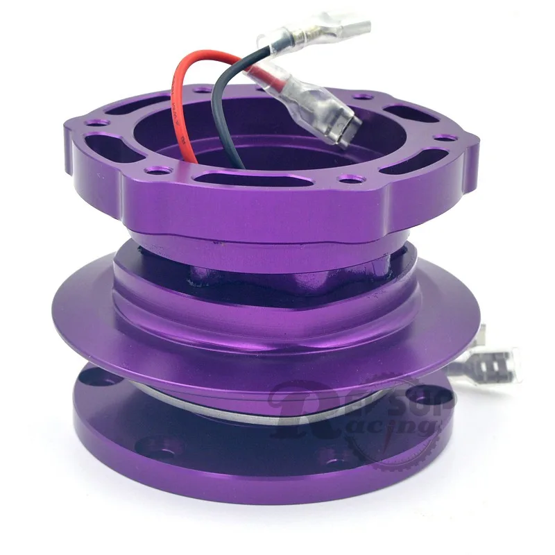 Purple 6 болтов синий/золотой/фиолетовый/Tinanium автомобиль Дрифтинг Гонки Спорт гоночный руль Quick Release Snap Off Boss Kit концентратор адаптер - Цвет: Purple