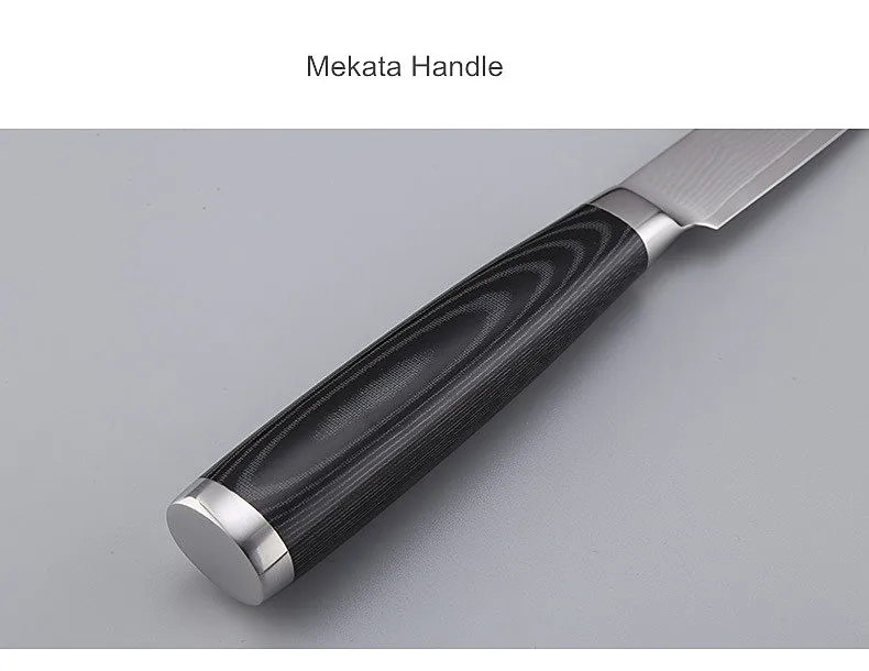 Findking Mikata ручка 5 дюймов нож для фруктов Дамасская сталь кухонный 67 слой