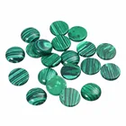 Loule 20 шт.лот 6 мм 8 мм 10 мм 12 мм Малахит натуральный камень Камея Кабошон Круглые Бусины Diy комплектующие для изготовления ювелирных изделий
