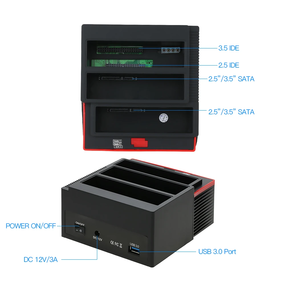 Док станция для внешнего жесткого диска 2 5 дюйма/3 дюйма USB 3 0 на порта SATA|Корпус