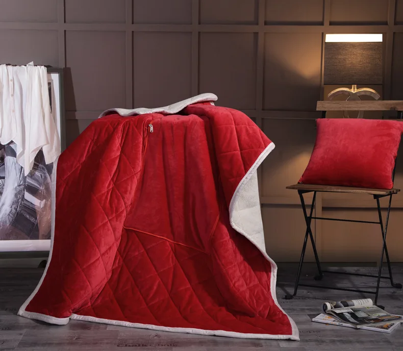 Домашний текстиль, однотонное фланелевое одеяло, для дивана, постельного белья, кружева, многофункциональное, зимнее, теплое, мягкое покрыв... от AliExpress RU&CIS NEW