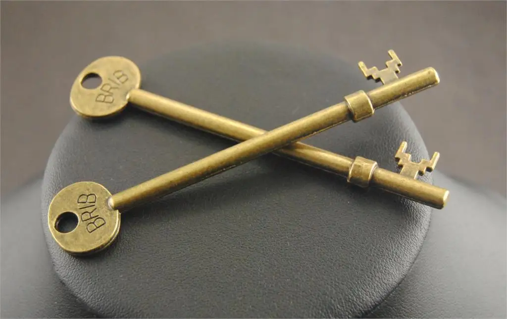 2 шт бронзовые/Серебристые большие брелоки ручной работы подвески ювелирные