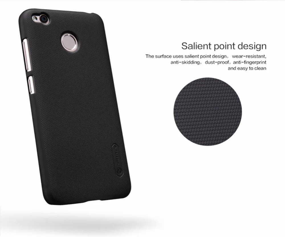XiaoMi redmi 4X case Pro cover NILLKIN Super Frosted Shield hard matte back free screen protector for 4 X |